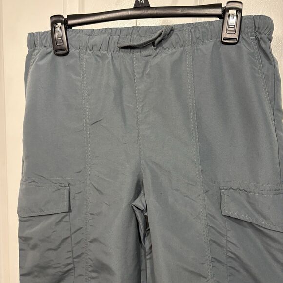 Supermassive Cargo Pants Mens S Gray Utility Drawstring Hem Outdoor Streetwear - Picture 2 of 10